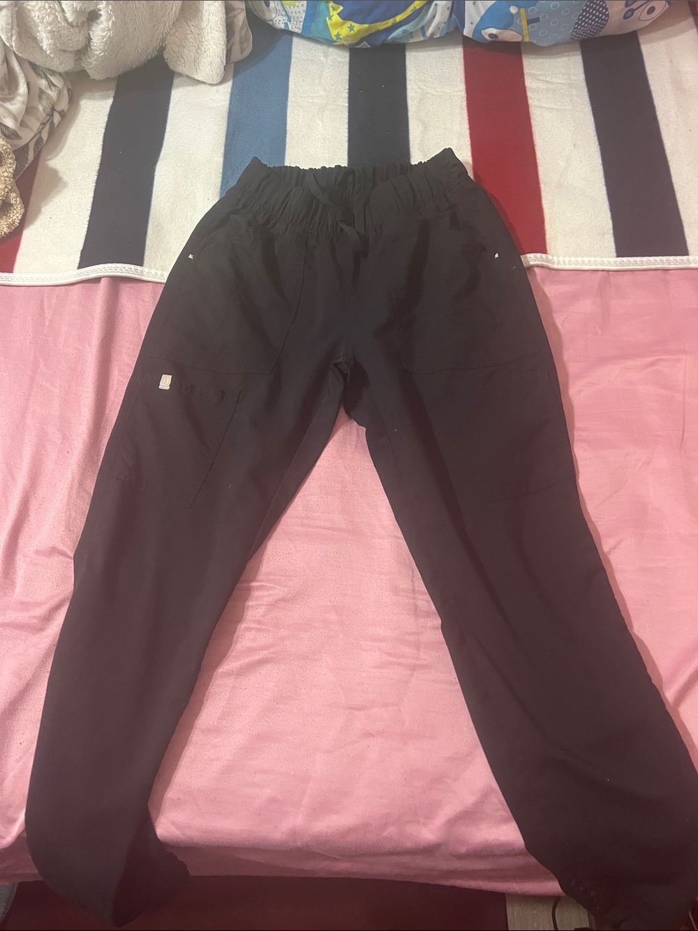 Scrubstar Men's Cargo Scrub Pants in Black